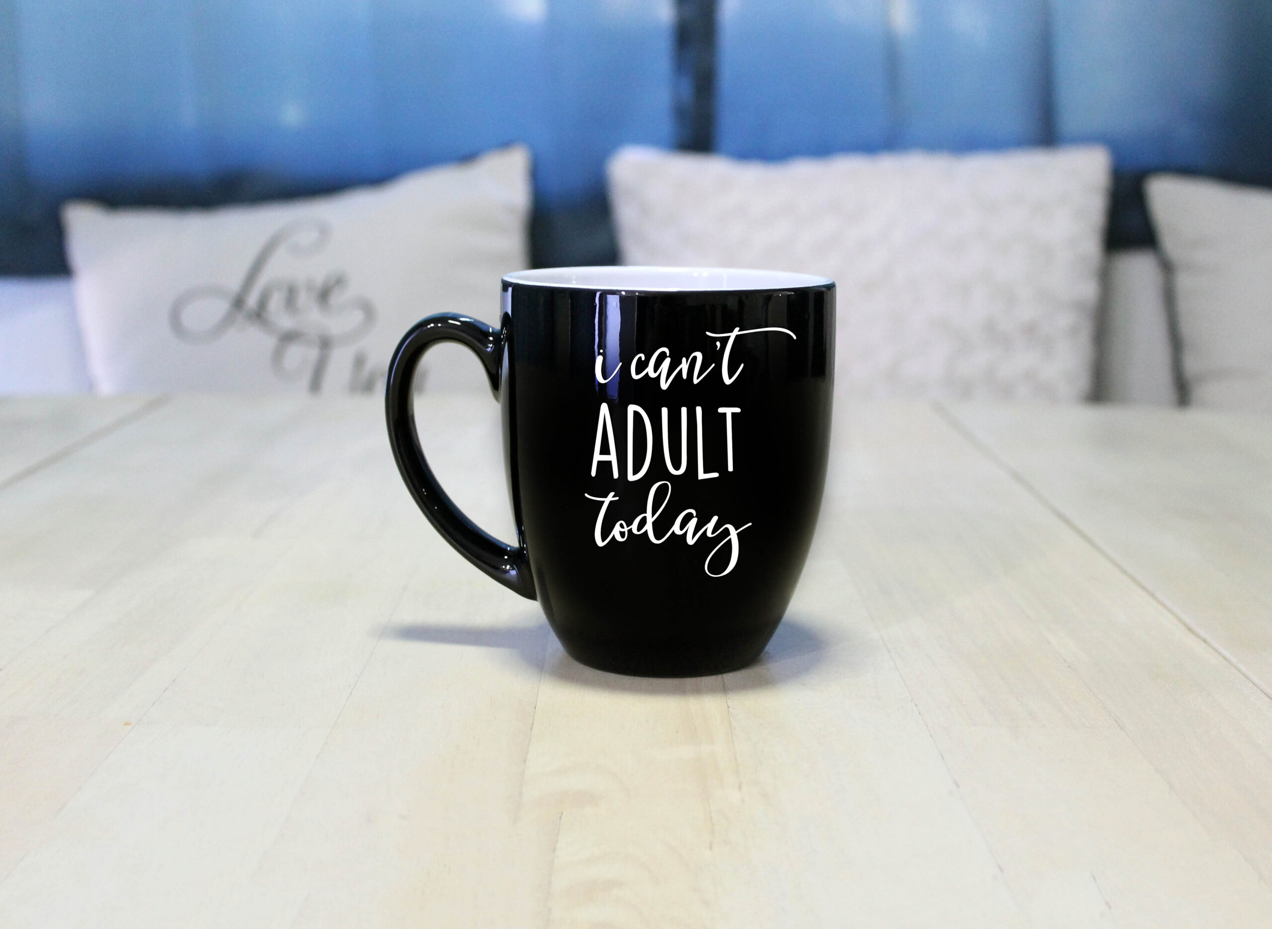 Personalized Bistro Coffee Mug I Cant Adult Etchey 9438