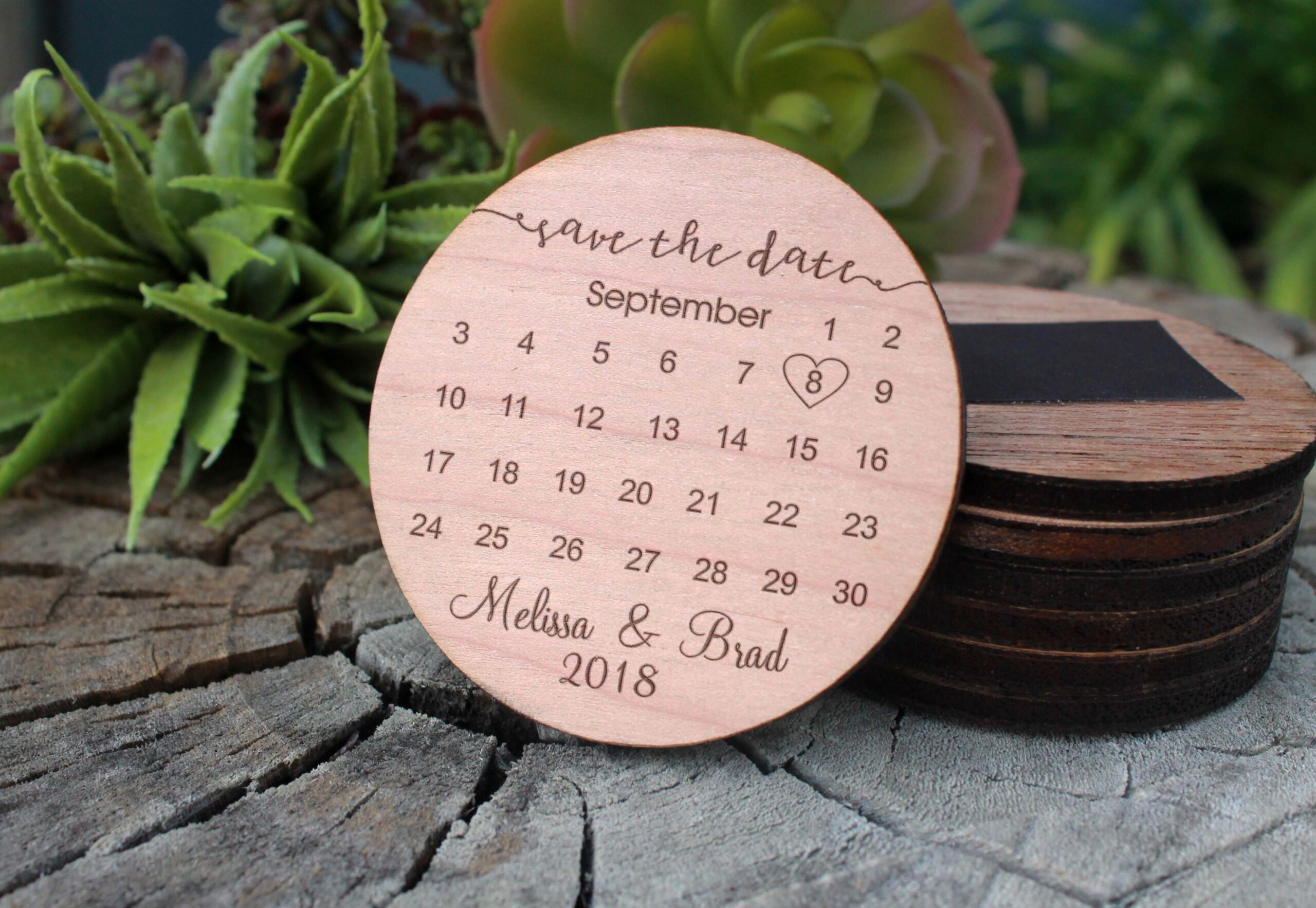 Wood Save Magnet | Calendar Etchey