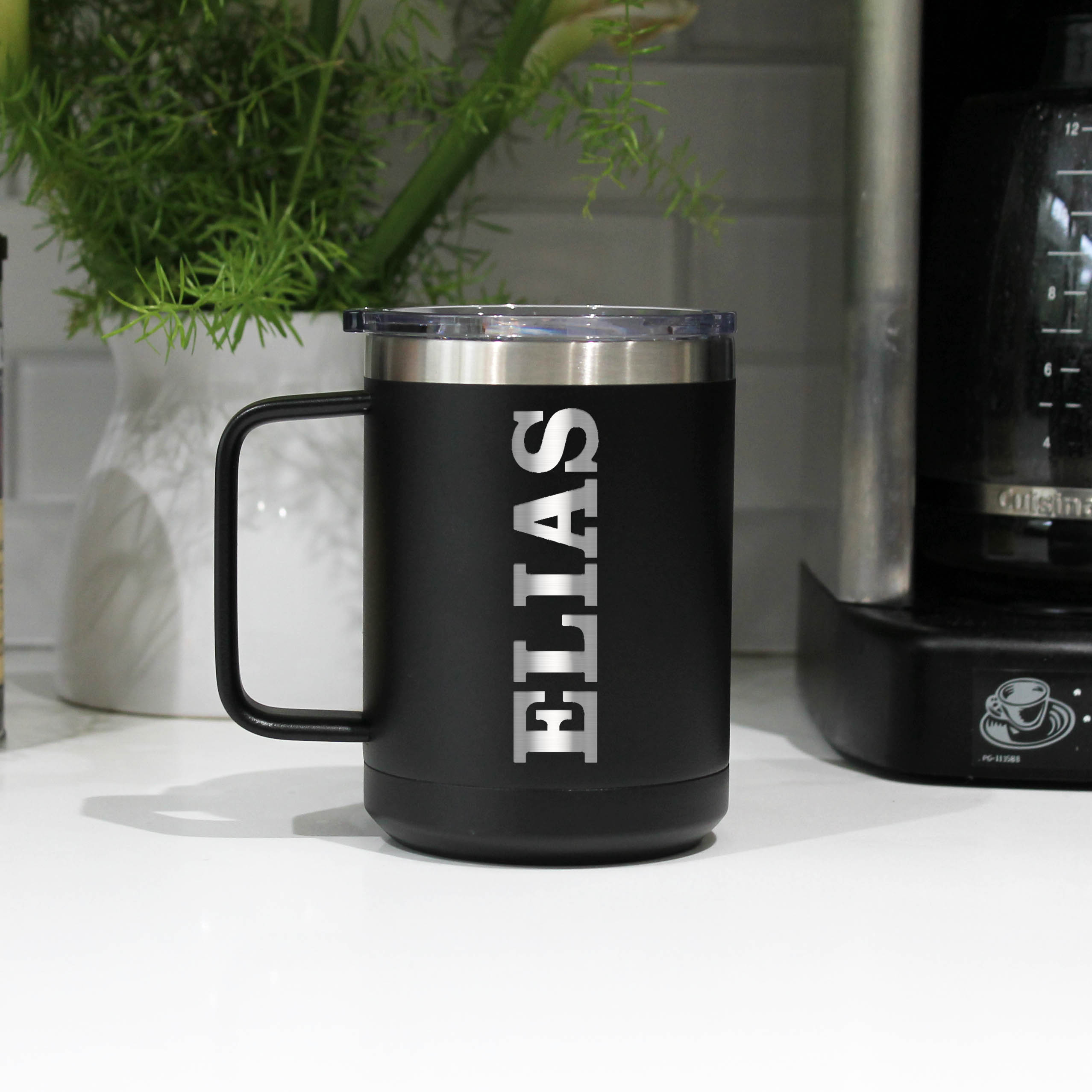 Personalised Travel Mug Metal Coffee Cup Engraved Coffee Cup